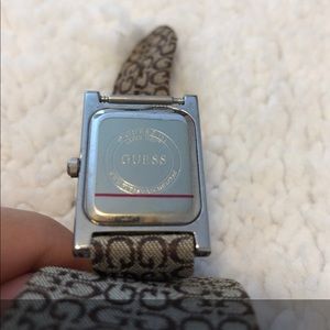 Guess Genuine leather cloth wrist watch